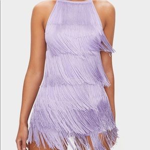 Lavender Lilac Cute Tassel Romper